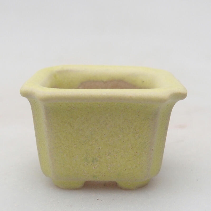 Mini bonsai bowl 3.5 x 3.5 x 2.5 cm, color green