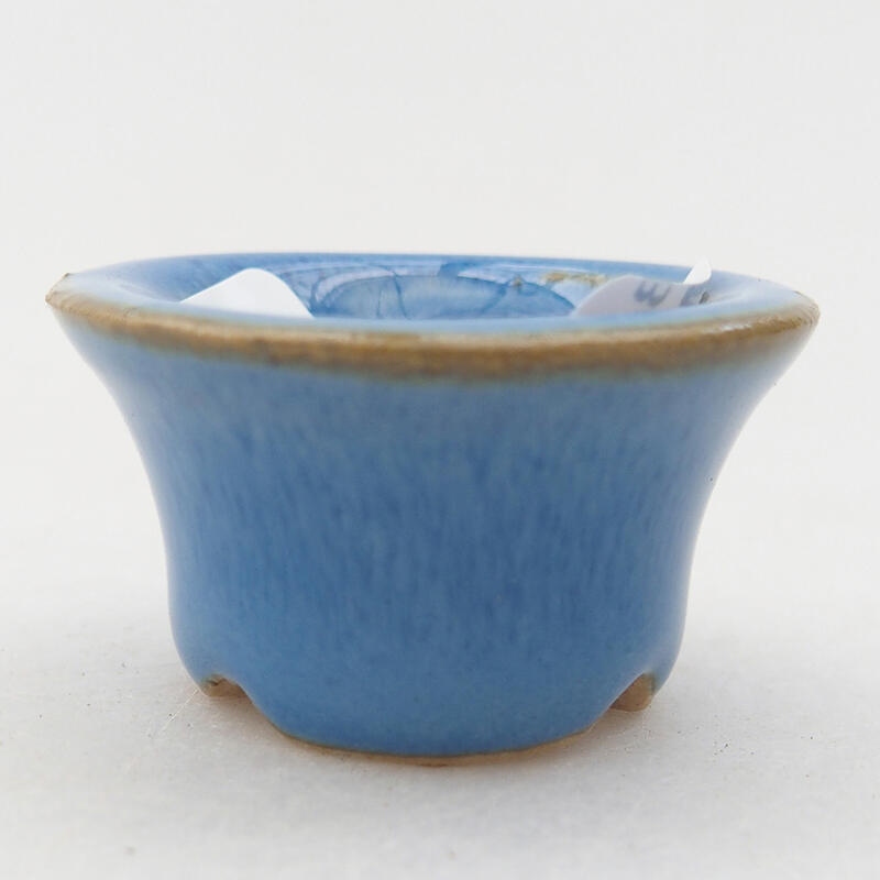 Mini bonsai bowl 3.5 x 3.5 x 2 cm, color blue