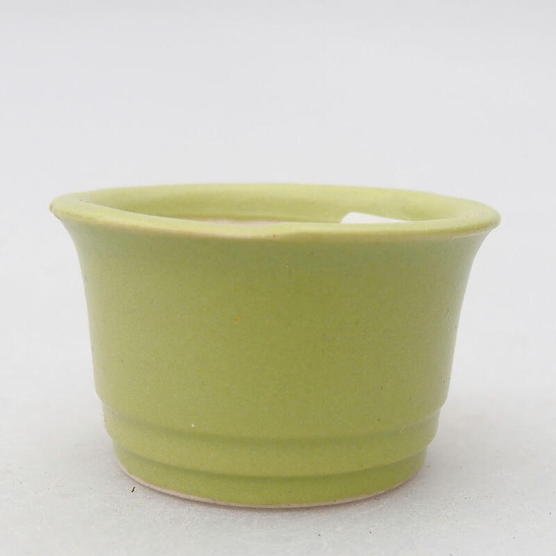 Mini bonsai bowl 3.5 x 3.5 x 2 cm, color green