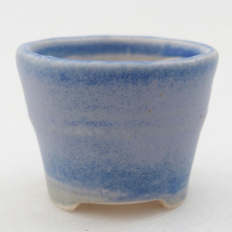 Mini bonsai bowl 3.5 x 3.5 x 3 cm, color blue