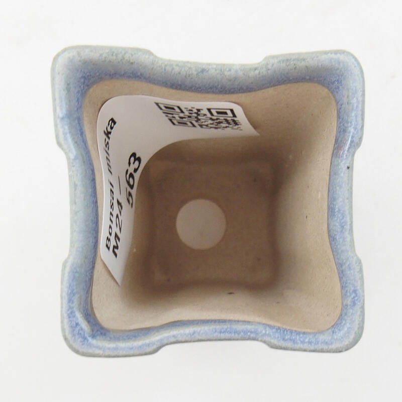 Mini bonsai bowl 3.5 x 3.5 x 5.5 cm, color blue