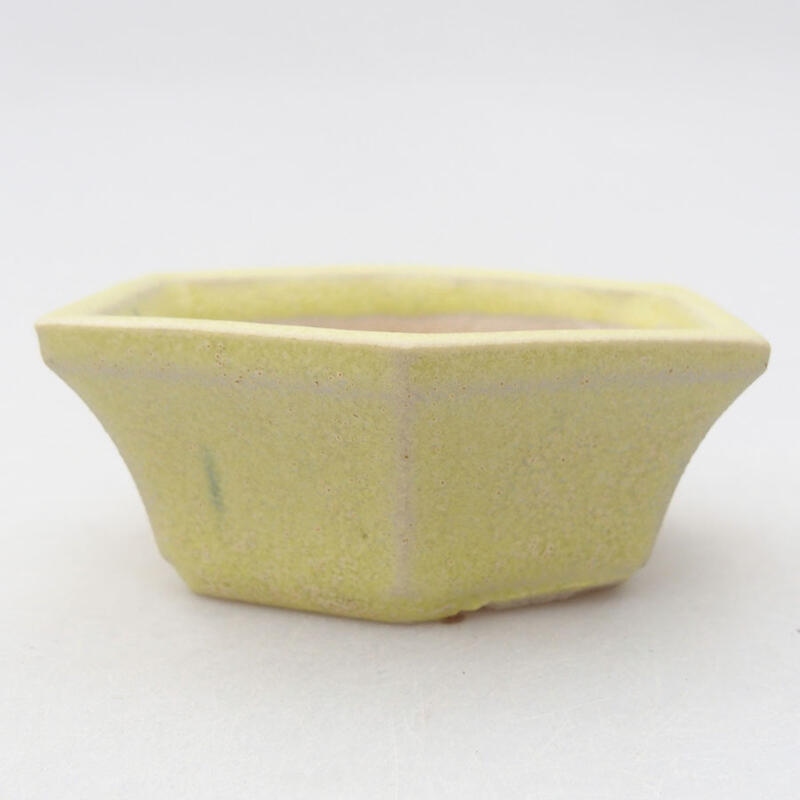 Mini bonsai bowl 3.5 x 3.5 x 5.5 cm, color yellow