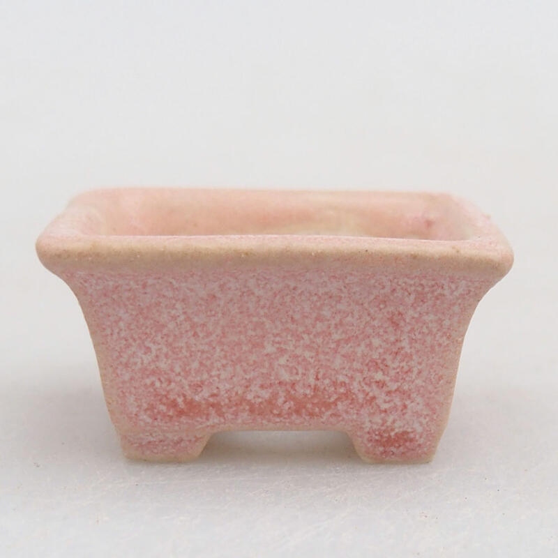 Mini bonsai bowl 3 x 2.5 x 1.5 cm, color pink