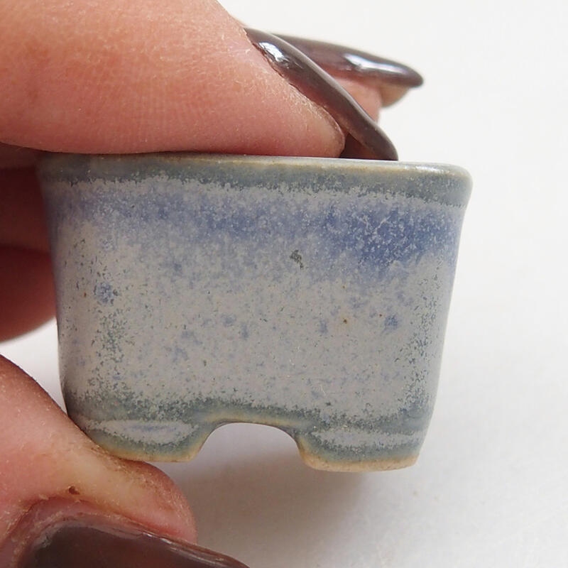 Mini bonsai bowl 3 x 2.5 x 2 cm, color blue