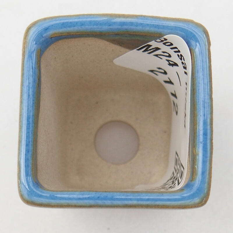 Mini bonsai bowl 3 x 3.5 x 3.5 cm, color blue