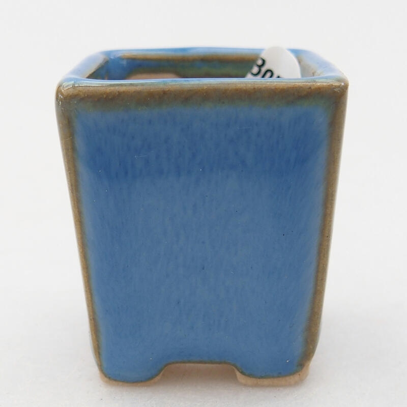 Mini bonsai bowl 3 x 3.5 x 3.5 cm, color blue