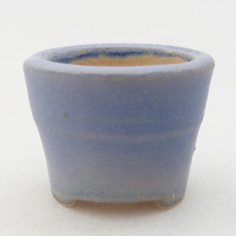 Mini bonsai bowl 3 x 3 x 2.5 cm, color blue