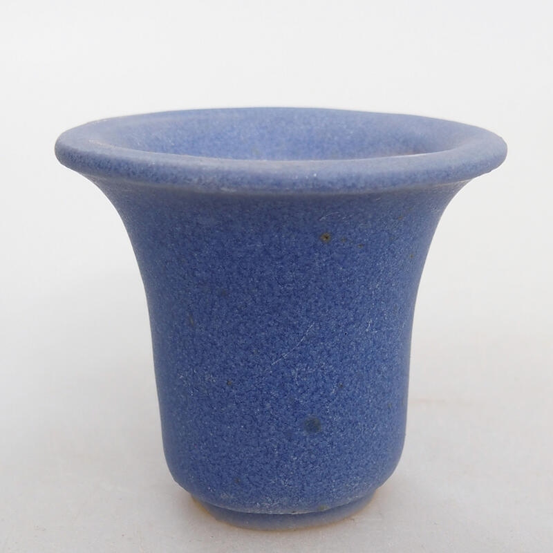 Mini bonsai bowl 4.5 x 4.5 x 4 cm, color blue