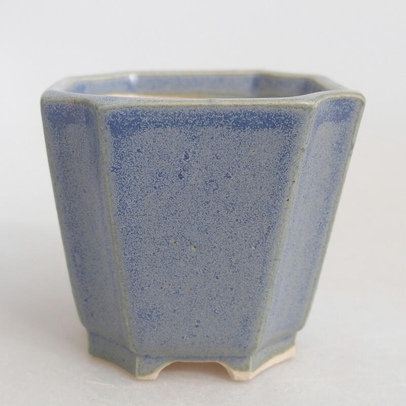 Mini bonsai bowl 4.5 x 4.5 x 4 cm, color blue