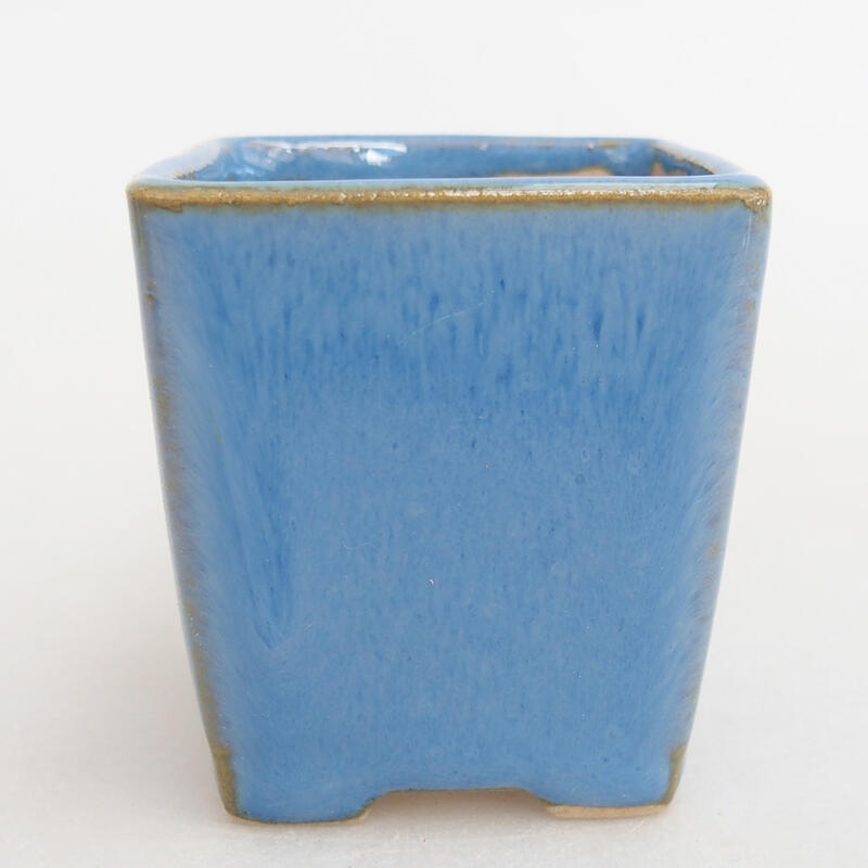 Mini bonsai bowl 4.5 x 4.5 x 5 cm, color blue