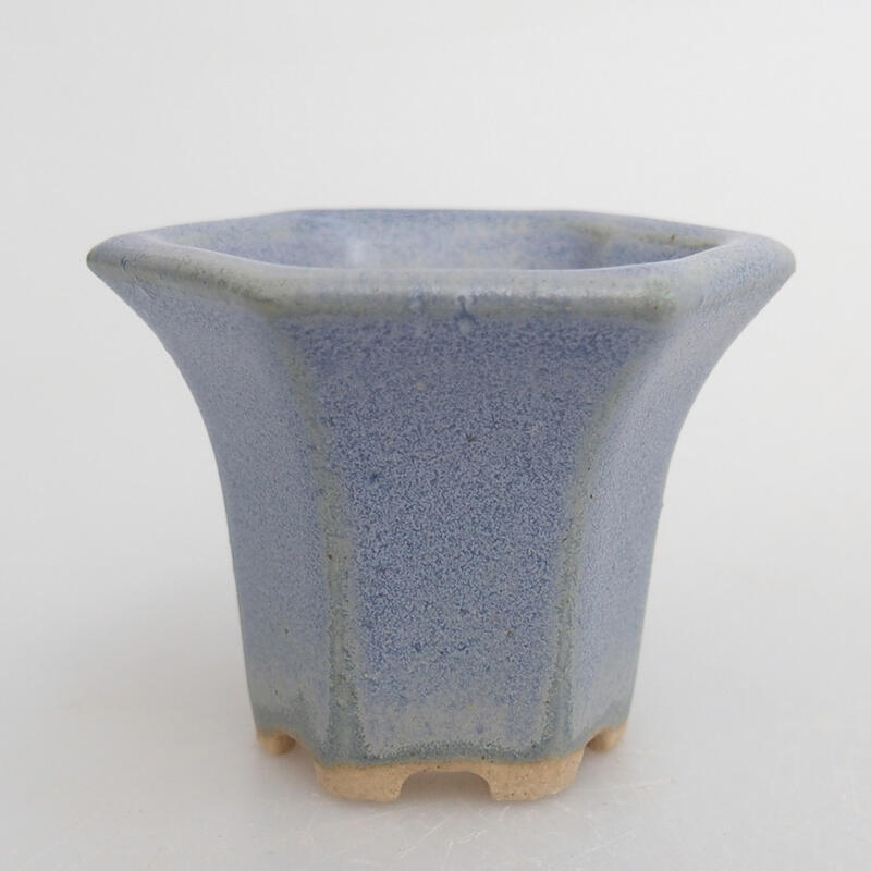 Mini bonsai bowl 4.5 x 4 x 3.5 cm, color blue