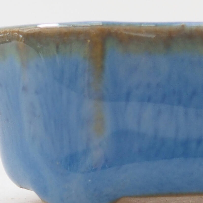 Mini bonsai bowl 4 x 2.5 x 2 cm, color blue