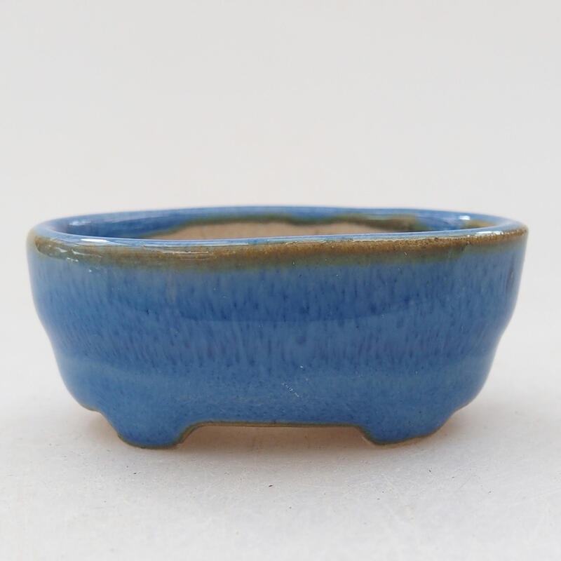 Mini bonsai bowl 4 x 2.5 x 2 cm, color blue