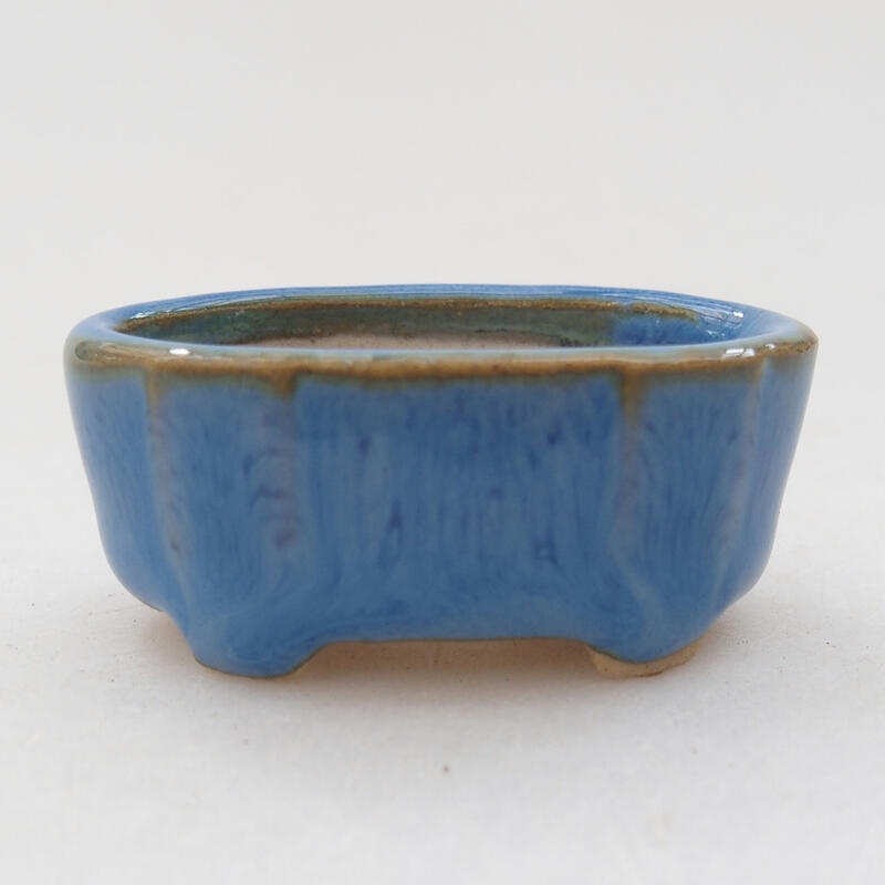 Mini bonsai bowl 4 x 2.5 x 2 cm, color blue