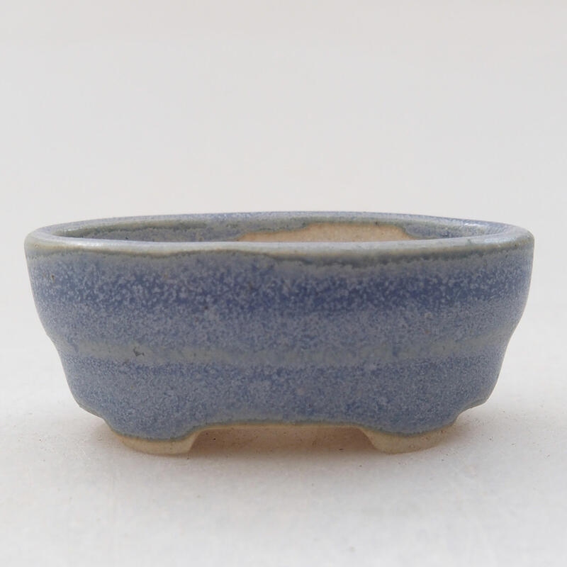 Mini bonsai bowl 4 x 2.5 x 2 cm, color blue