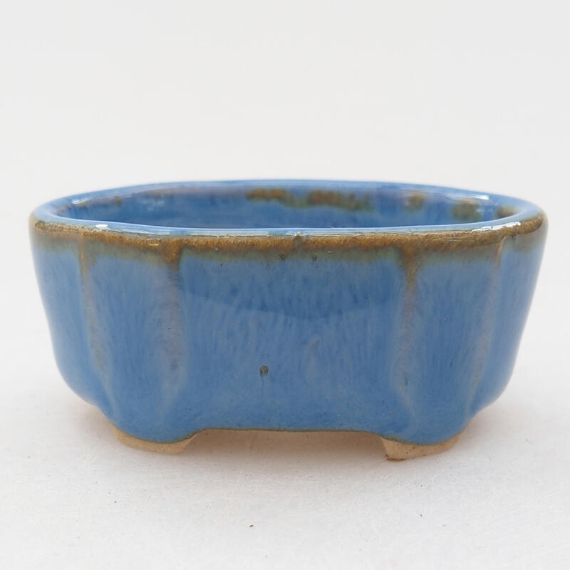 Mini bonsai bowl 4 x 2.5 x 2 cm, color blue