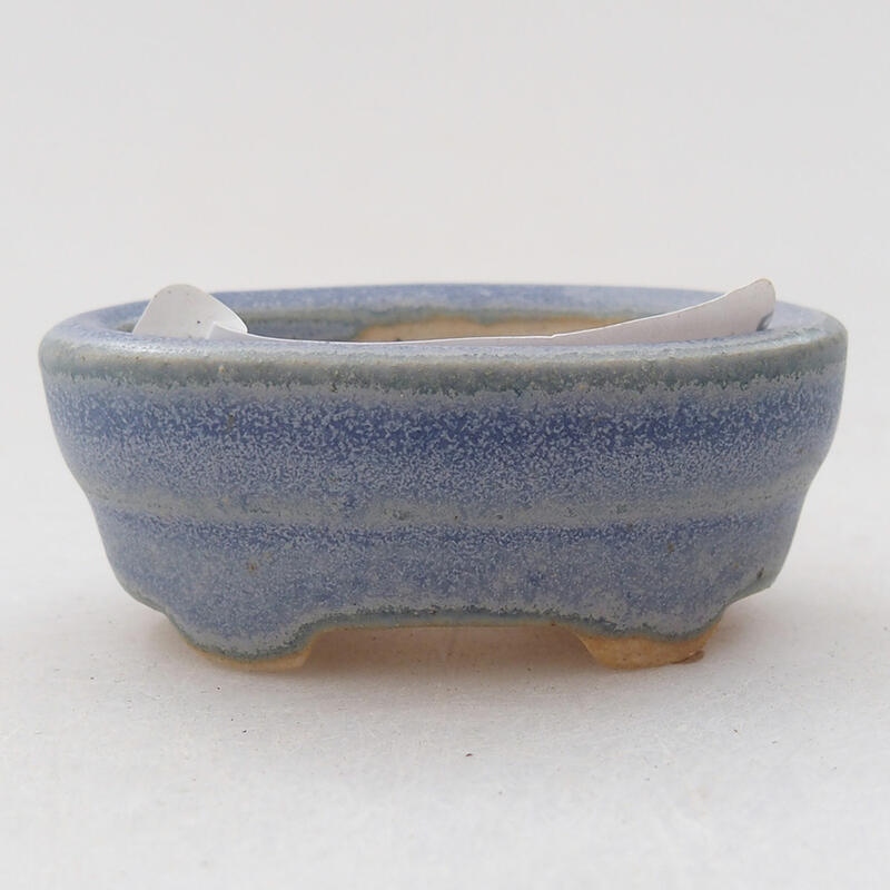 Mini bonsai bowl 4 x 2.5 x 2 cm, color blue