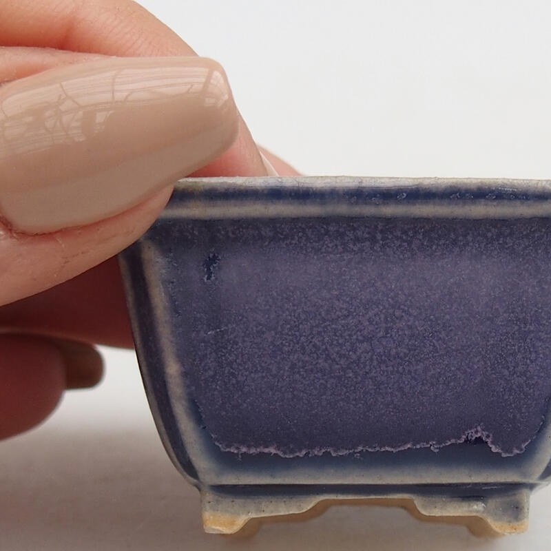 Mini bonsai bowl 4 x 3.5 x 2.5 cm, color purple