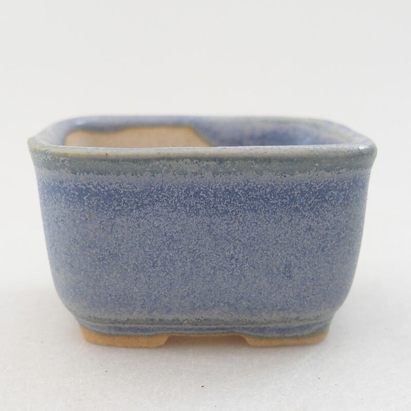 Mini bonsai bowl 4 x 3.5 x 2.5 cm, color blue