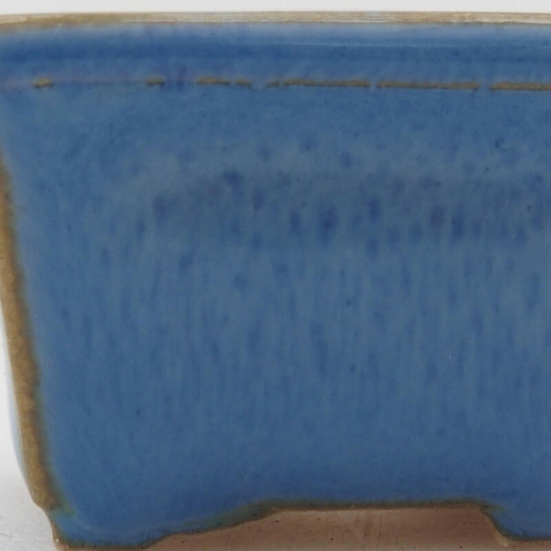 Mini bonsai bowl 4 x 3.5 x 2.5 cm, color blue