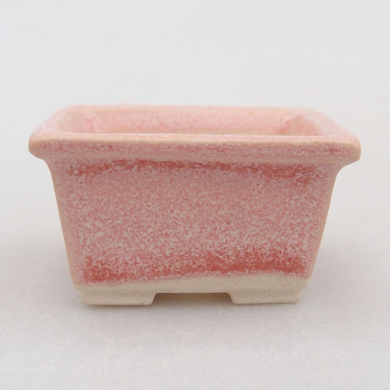 Mini bonsai bowl 4 x 3.5 x 2.5 cm, color pink