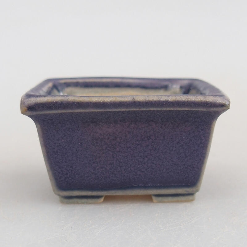 Mini bonsai bowl 4 x 3.5 x 2 cm, color purple