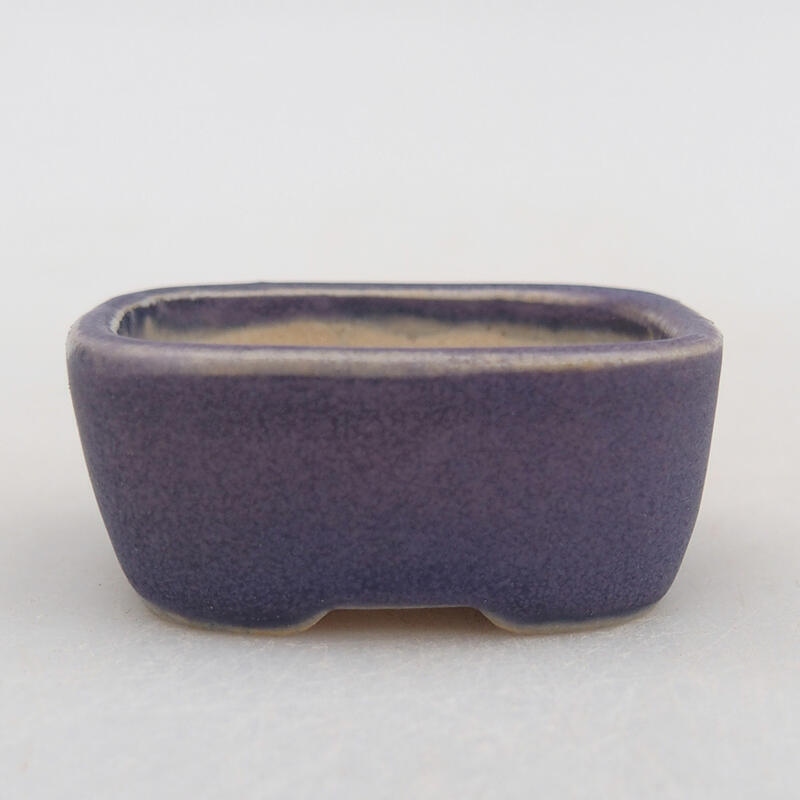 Mini bonsai bowl 4 x 3.5 x 2 cm, color purple