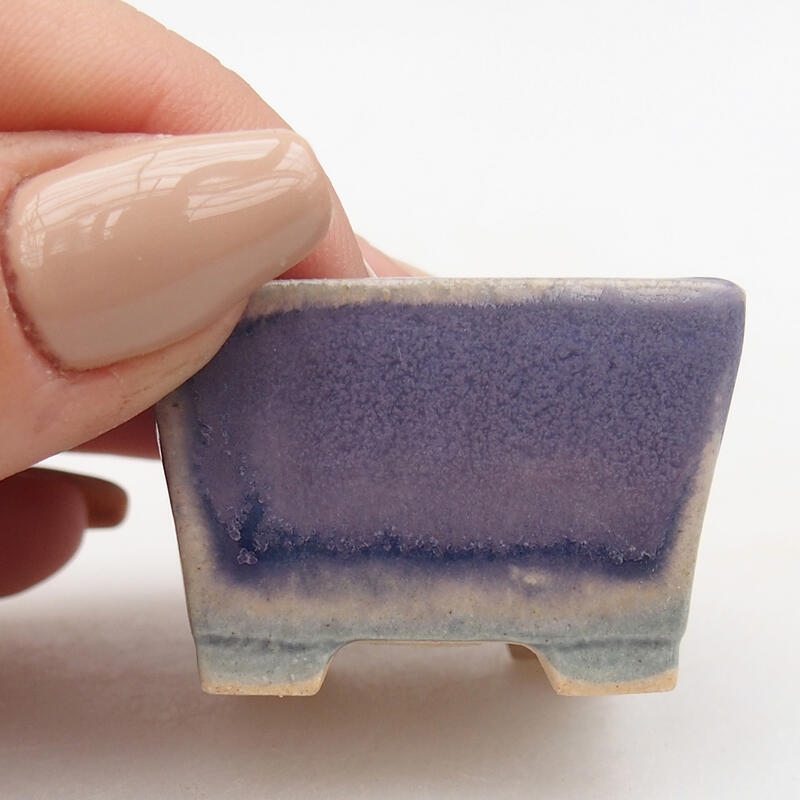 Mini bonsai bowl 4 x 4 x 2.5 cm, color purple