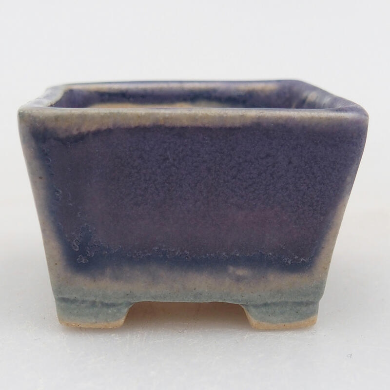 Mini bonsai bowl 4 x 4 x 2.5 cm, color purple