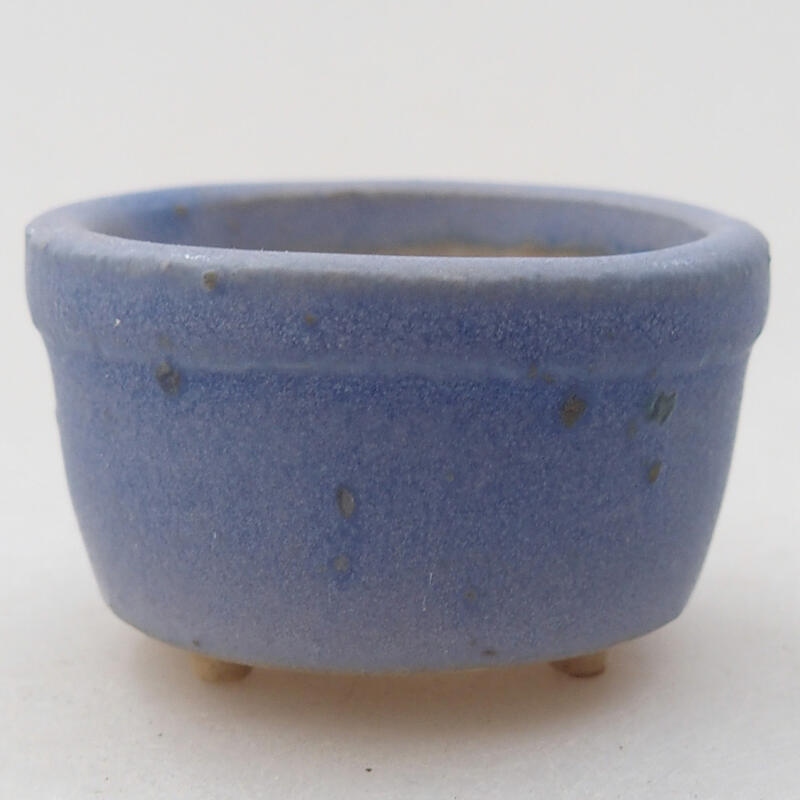 Mini bonsai bowl 4 x 4 x 2.5 cm, color blue