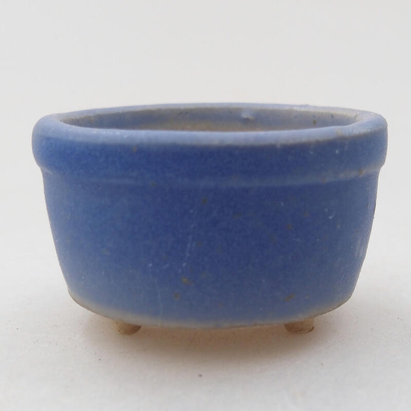 Mini bonsai bowl 4 x 4 x 2.5 cm, color blue