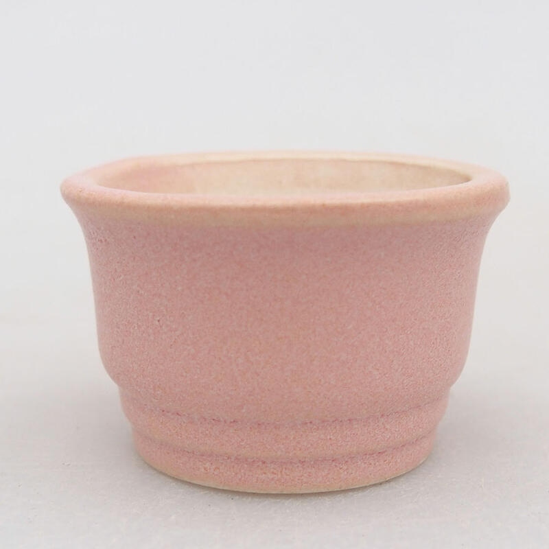 Mini bonsai bowl 4 x 4 x 2.5 cm, color pink