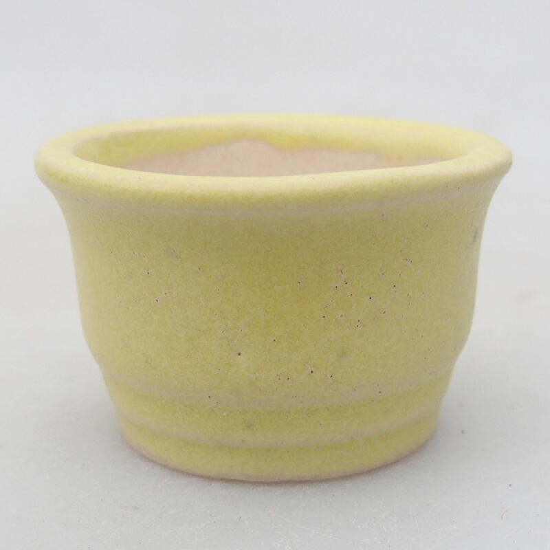 Mini bonsai bowl 4 x 4 x 2.5 cm, color green