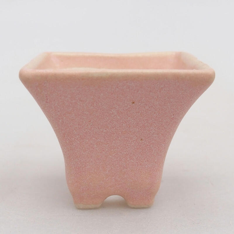 Mini bonsai bowl 4 x 4 x 3.5 cm, color pink