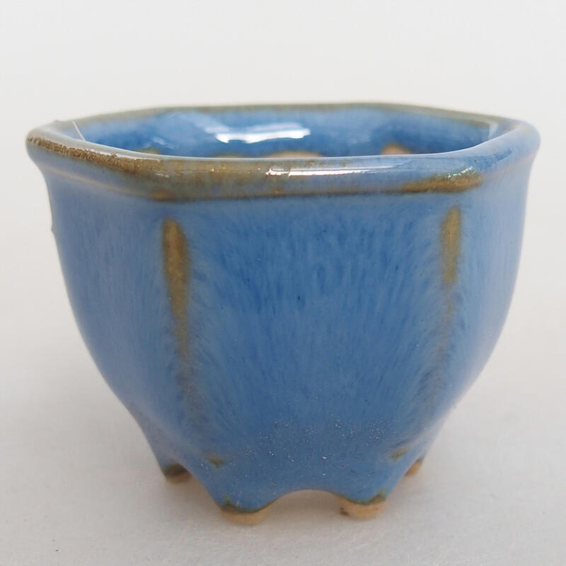 Mini bonsai bowl 4 x 4 x 3 cm, color blue