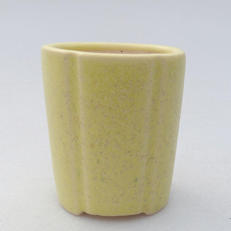 Mini bonsai bowl 4 x 4 x 4 cm, color yellow