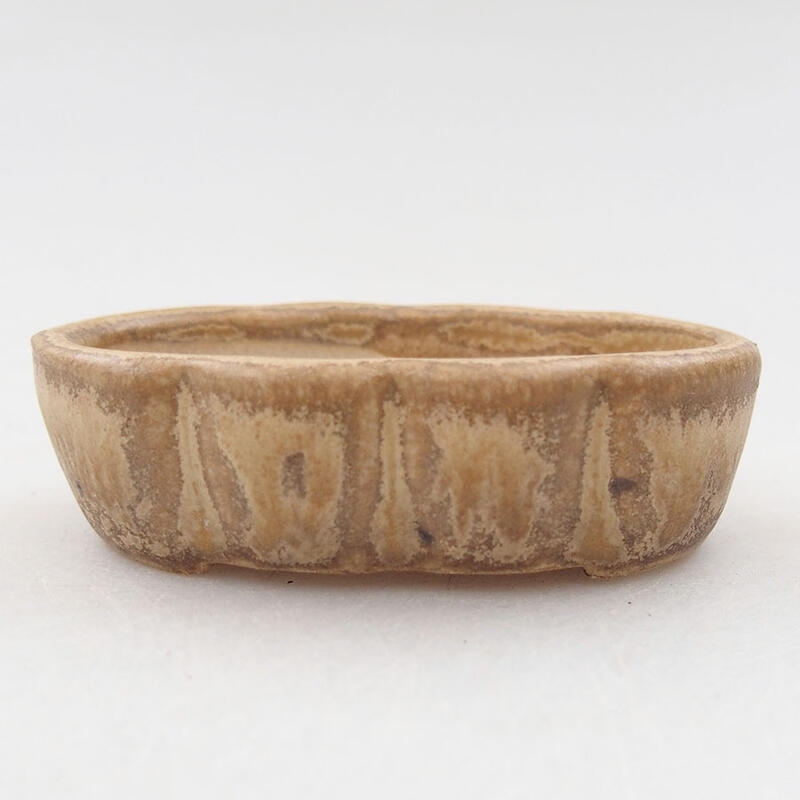 Mini bonsai bowl 5.5 x 3.5 x 1.5 cm, color brown