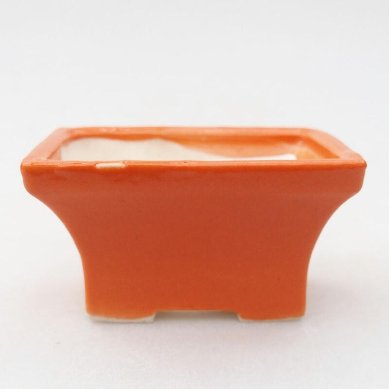 Mini bonsai bowl 5.5 x 4 x 3 cm, color orange