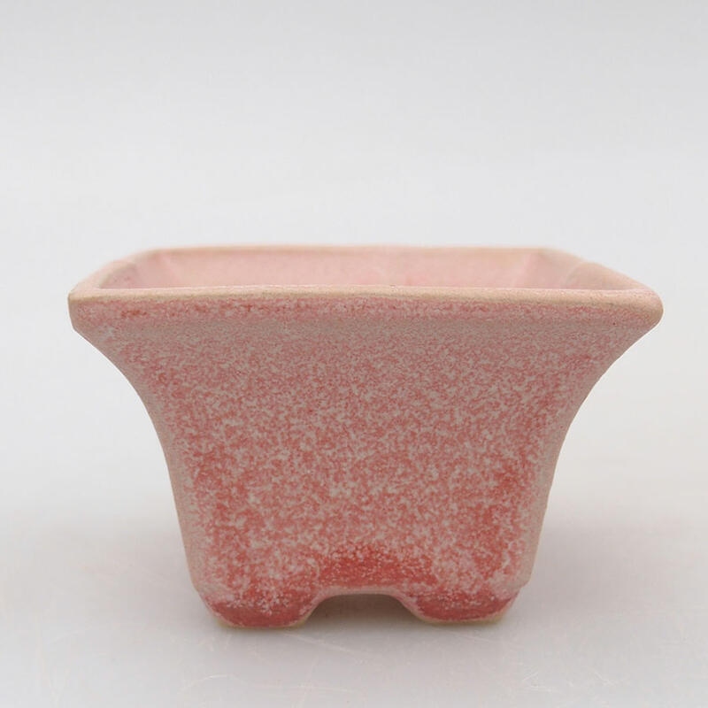 Mini bonsai bowl 5.5 x 5.5 x 3.5 cm, color pink