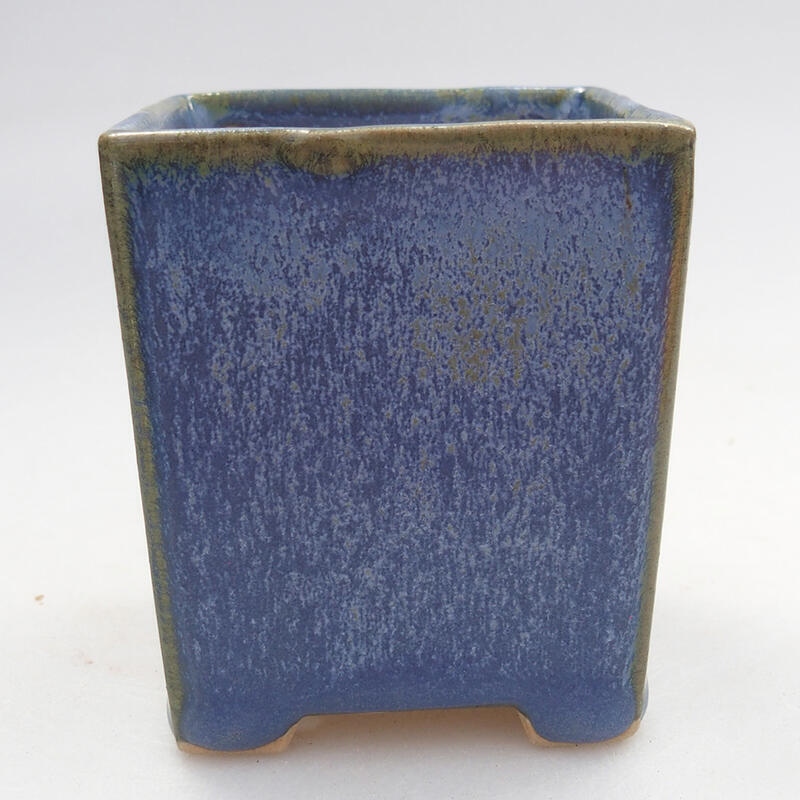 Mini bonsai bowl 5.5 x 5.5 x 6.5 cm, color blue