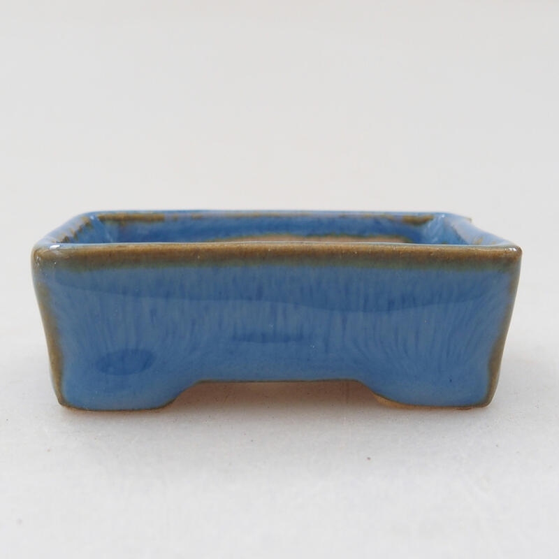 Mini bonsai bowl 5 x 3 x 2 cm, color blue