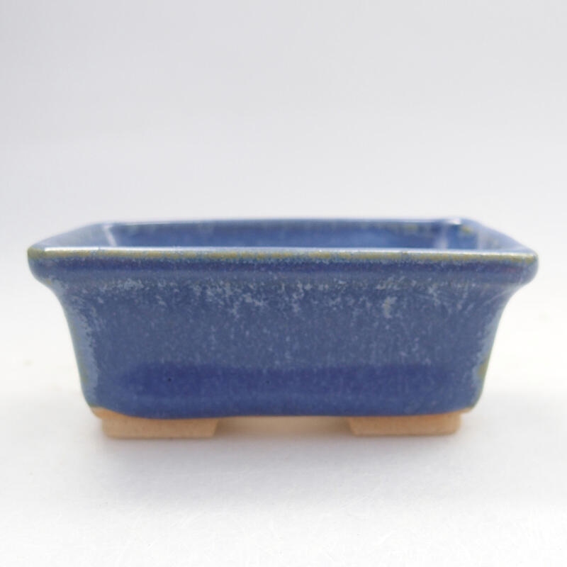 Mini bonsai bowl 6.5 x 4 x 2.5 cm, color blue