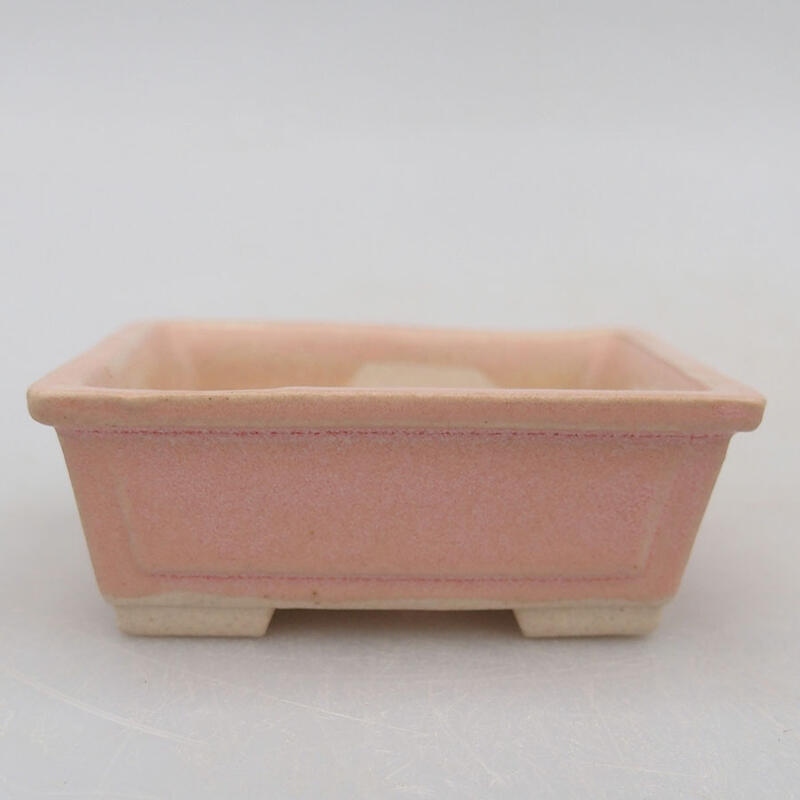 Mini bonsai bowl 6.5 x 5 x 2.5 cm, color pink