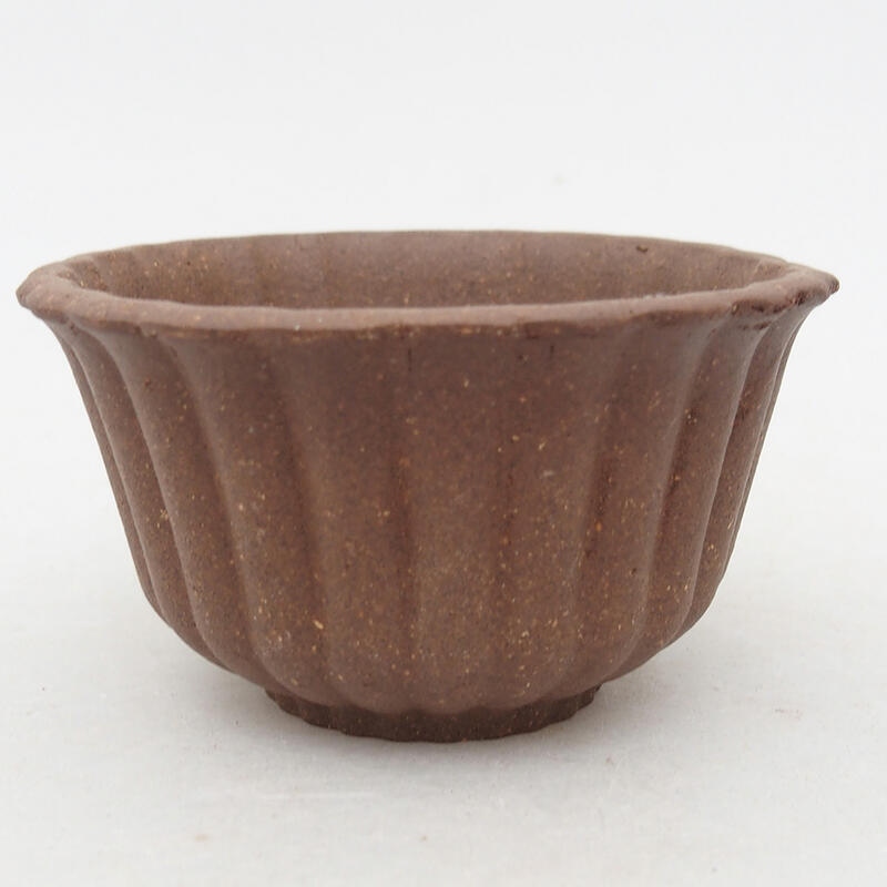 Mini bonsai bowl 6.5 x 6.5 x 4 cm, color brown