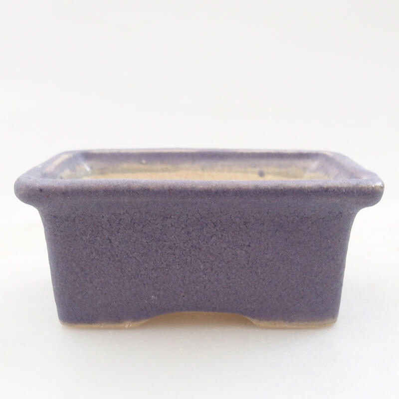 Mini bonsai bowl 6 x 4.5 x 2.5 cm, color purple