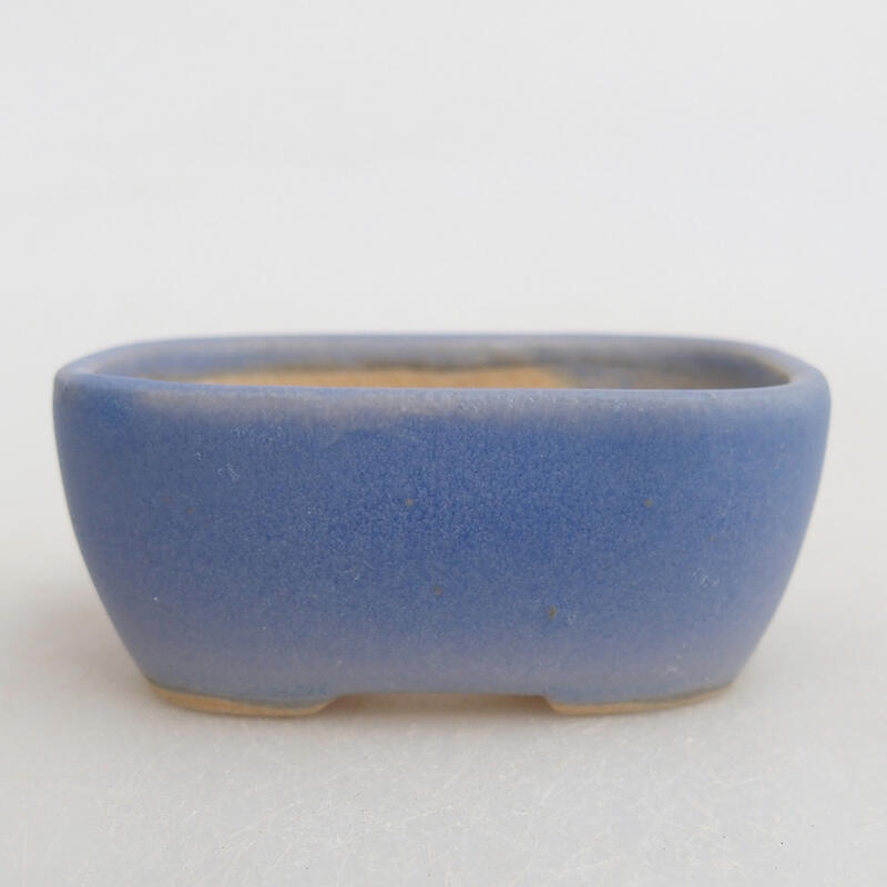 Mini bonsai bowl 6 x 4.5 x 2.5 cm, color blue