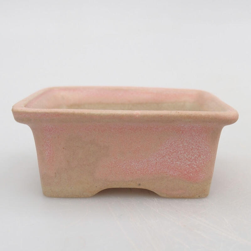 Mini bonsai bowl 6 x 4.5 x 2.5 cm, color pink