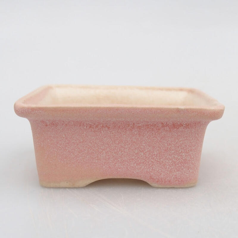 Mini bonsai bowl 6 x 4.5 x 2.5 cm, color pink