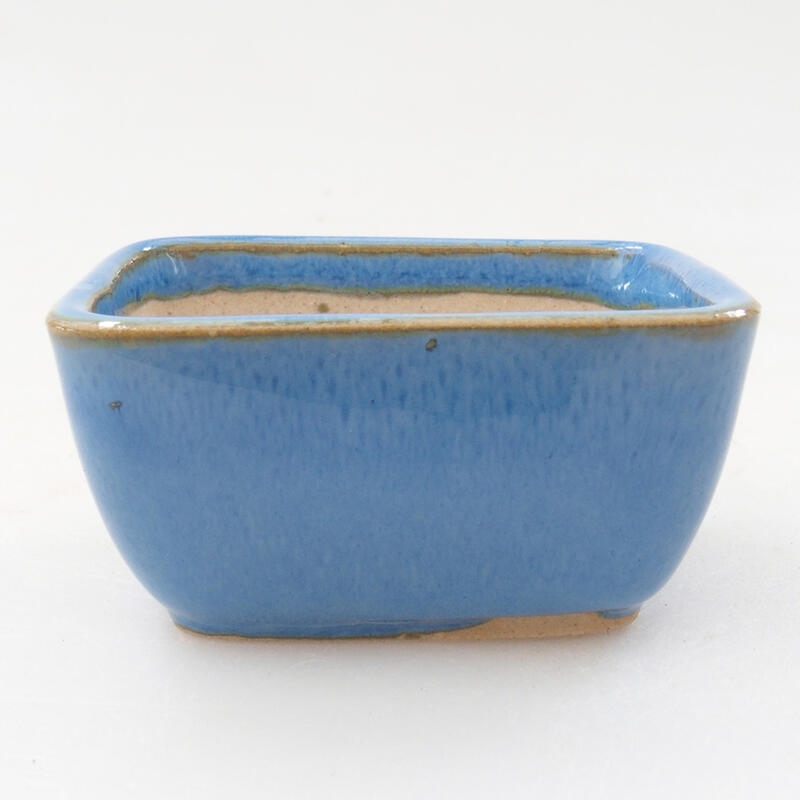 Mini bonsai bowl 6 x 4.5 x 3 cm, color blue