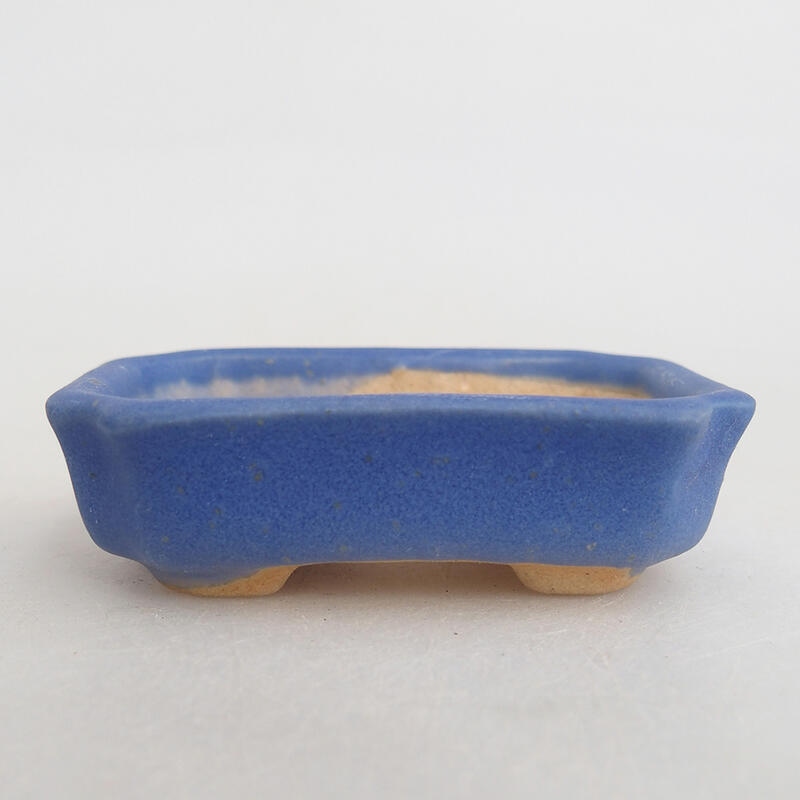 Mini bonsai bowl 6 x 4 x 2 cm, color blue